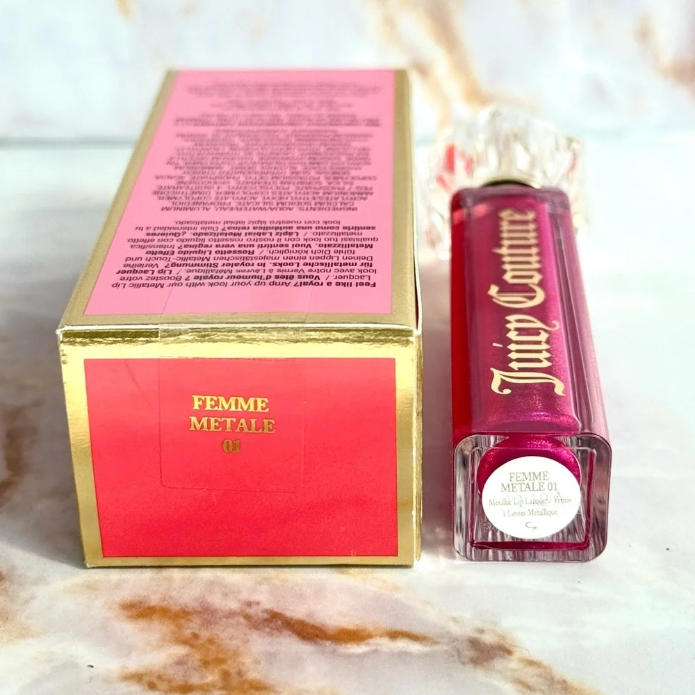 Juicy Couture Metallic Lip Lacquer in the shade Femme Metale Lipstick Gloss